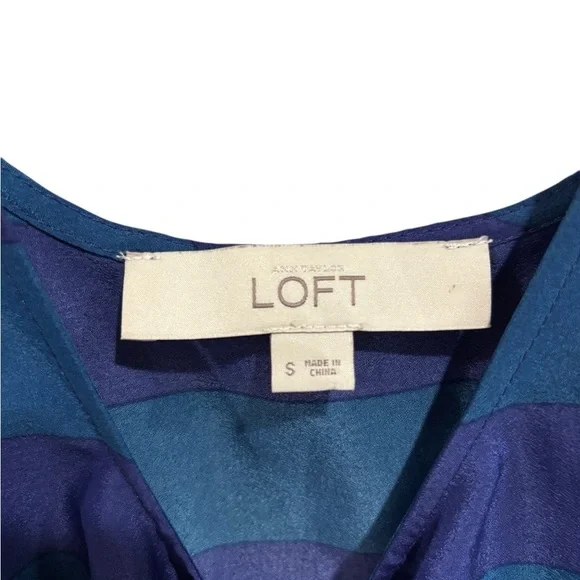 Loft Striped Tank Sleeveless Dress Casual Lined Small Beachy Summer casual - Picture 3 of 8